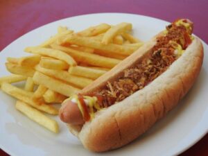 Hotdog menü